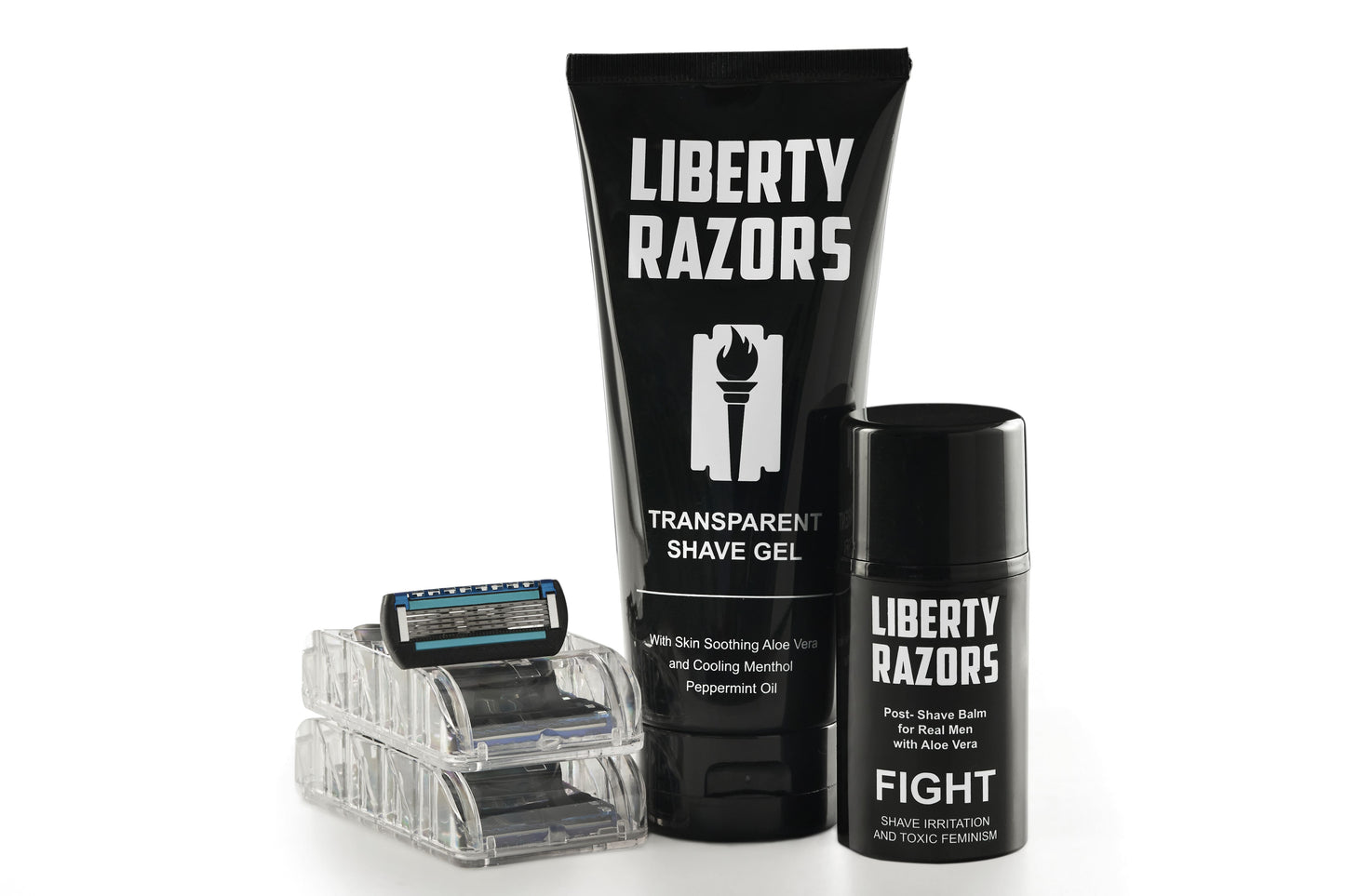 8 Refill Blades + 1 Gel + 1 Balm